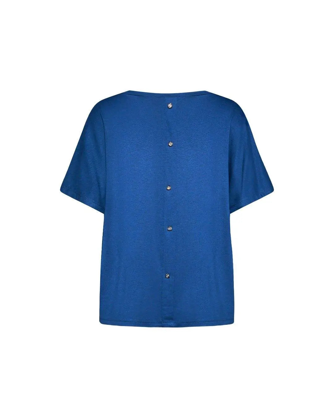 Maglia in fantasia con dettaglio bottoni BLU-PANNA DORABELLA