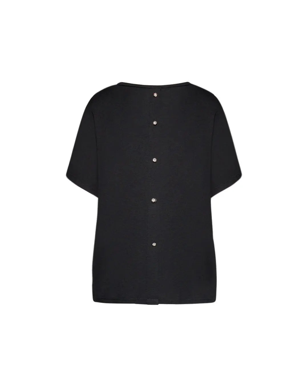 Maglia in fantasia con dettaglio bottoni NERO DORABELLA