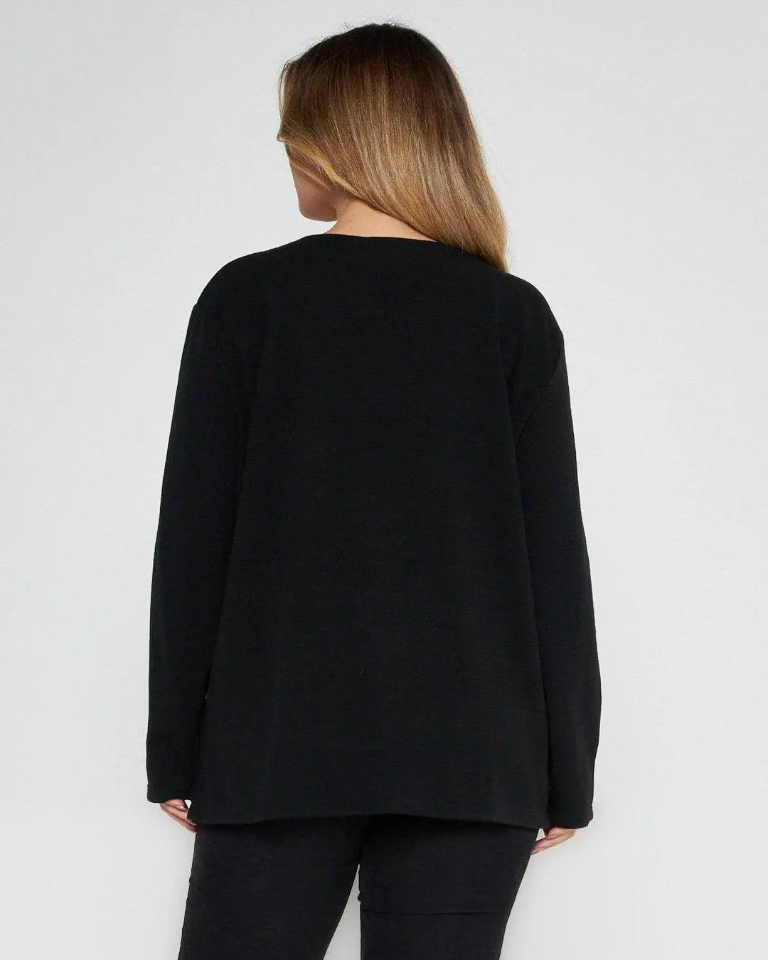 Maglia in fantasia con pizzo NERO DORABELLA PIU'