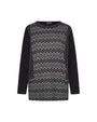 Maglia in fantasia geometric NERO-GRIGIO DORABELLA XXL