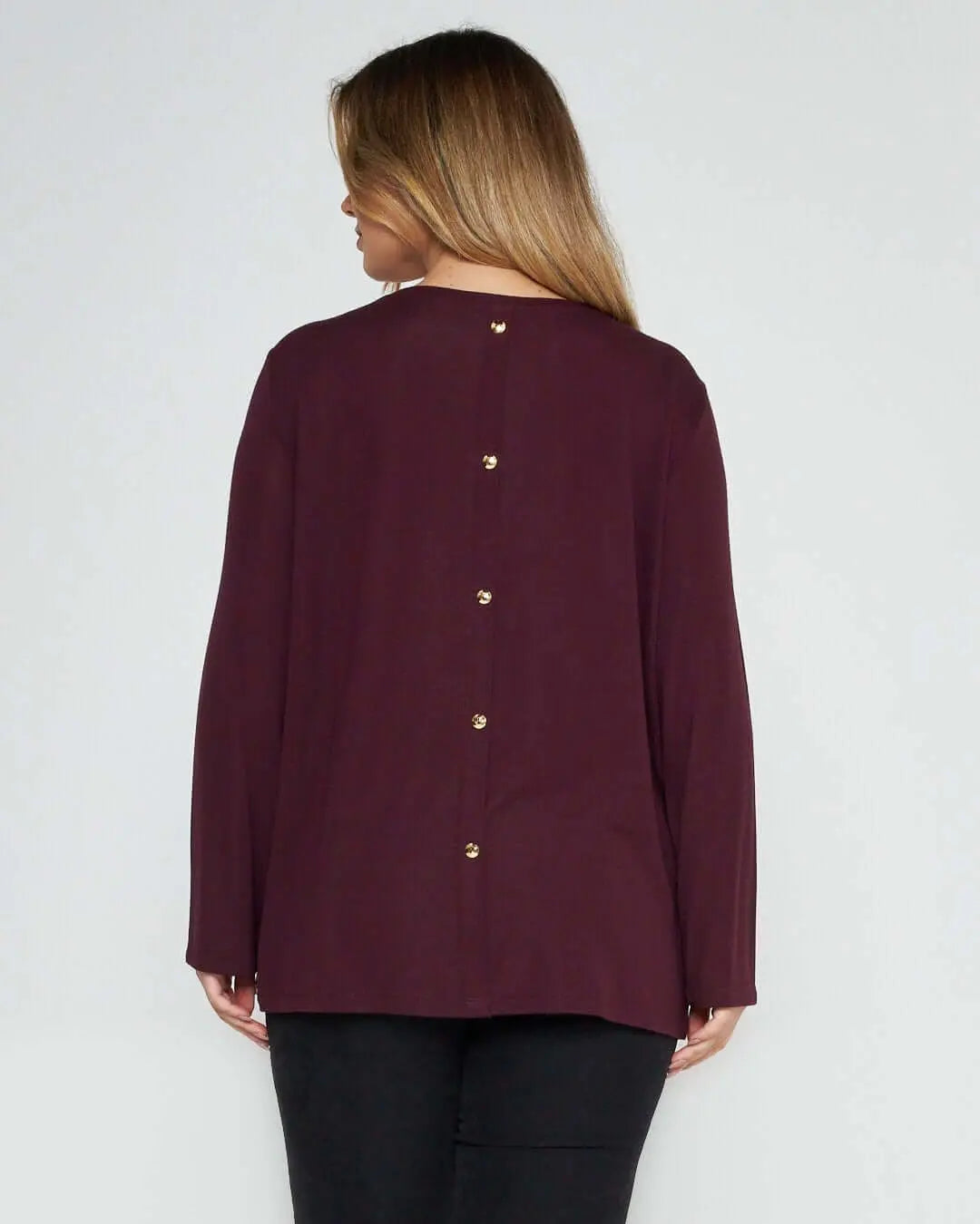 Maglia in fantasia geometrica BORDEAUX DORABELLA PIU'