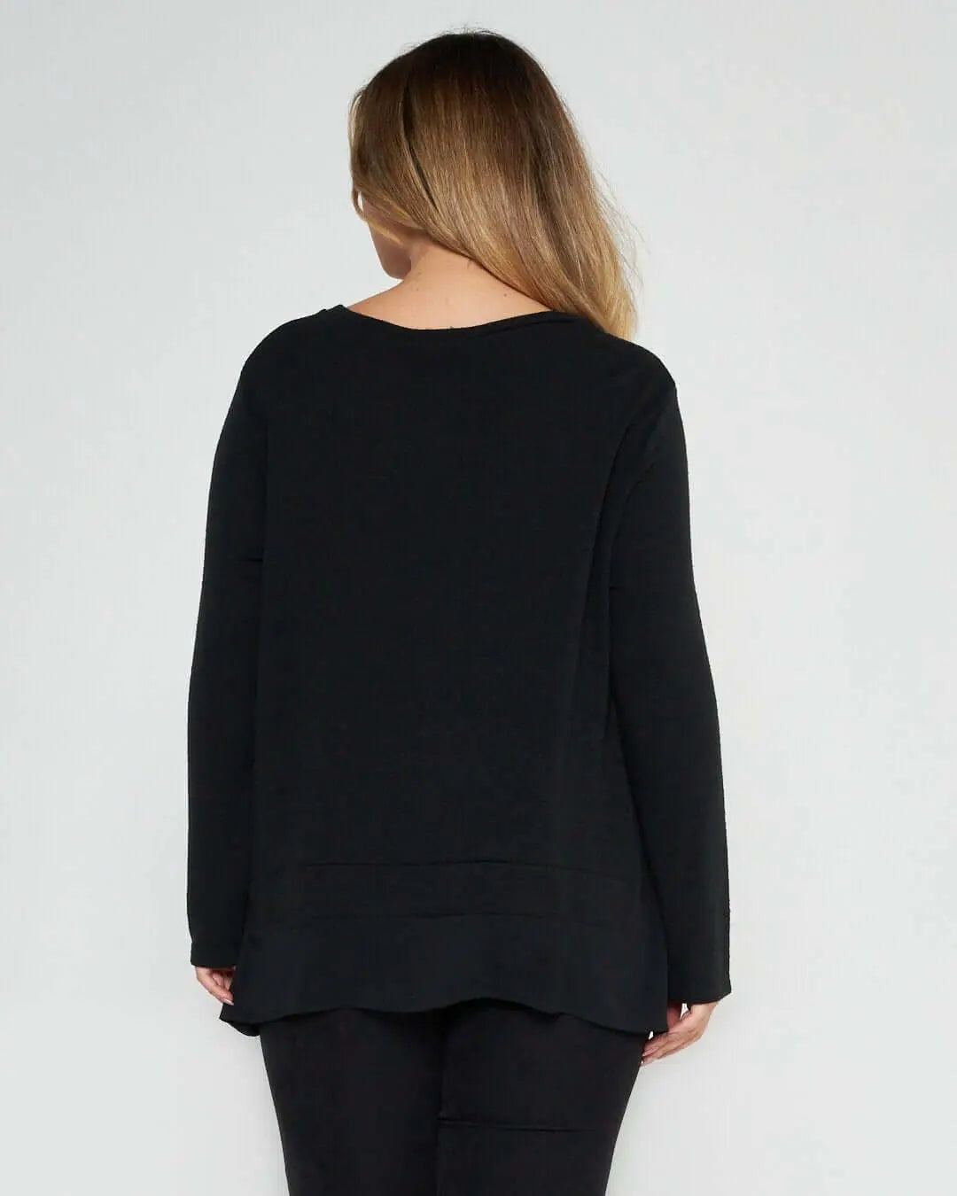 Maglia in fantasia geometrica NERO-GRIGIO DORABELLA