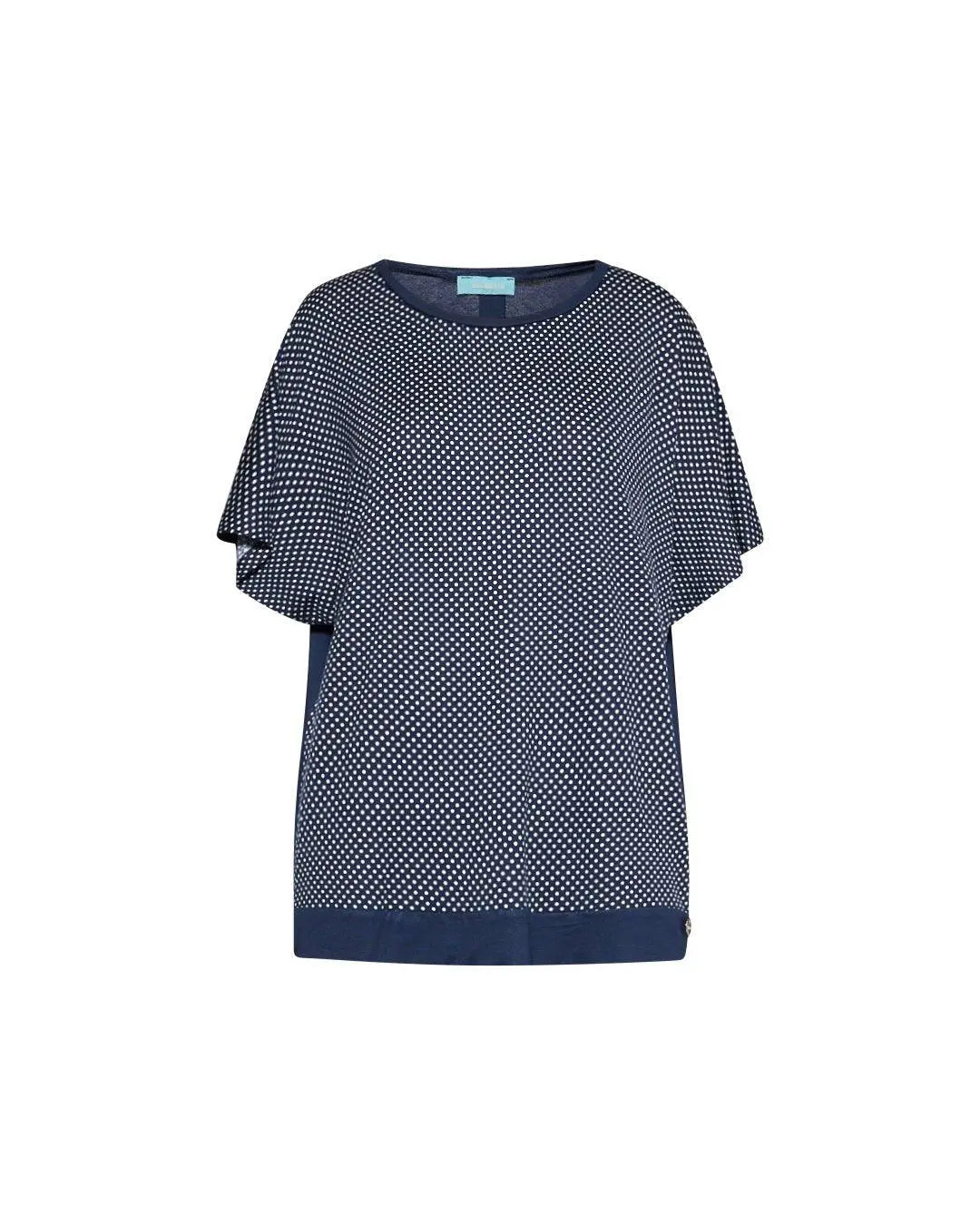 Maglia in fantasia in viscosa BLU DORABELLA XXL