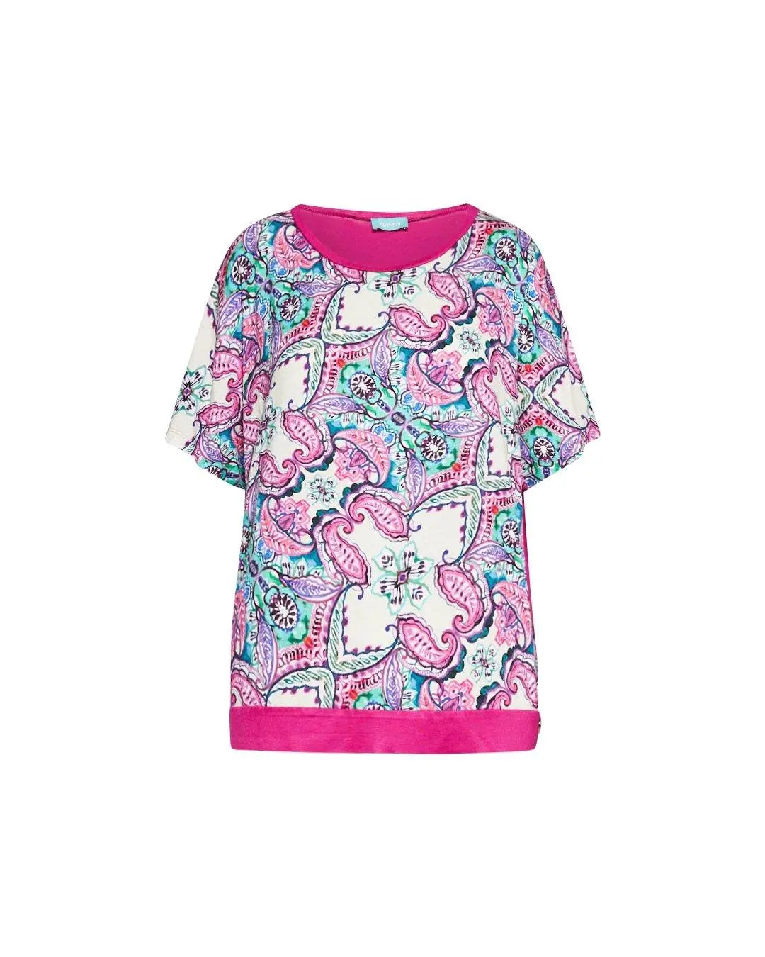 Maglia in fantasia in viscosa FUXIA DORABELLA XXL