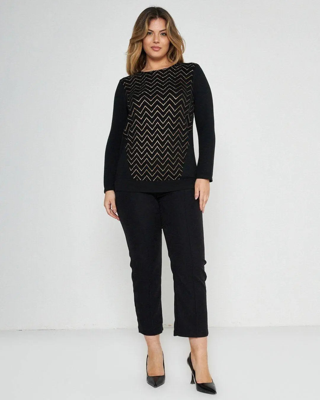 Maglia in fantasia oro NERO DORABELLA