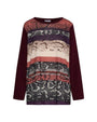 Maglia in fantasia pitonata BORDEAUX DORABELLA PIU'