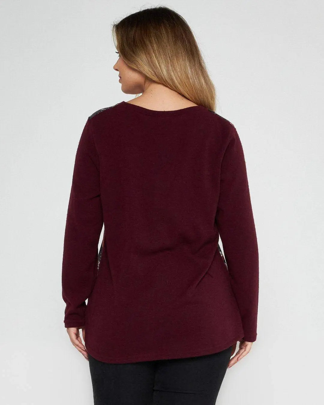 Maglia in fantasia pitonata BORDEAUX DORABELLA PIU'