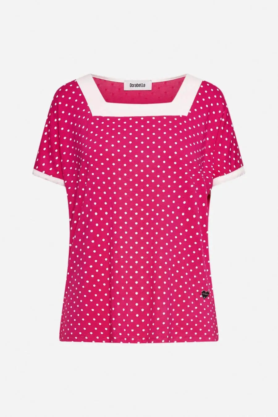 Maglia in fantasia pois GERANIO DORABELLA PIU'