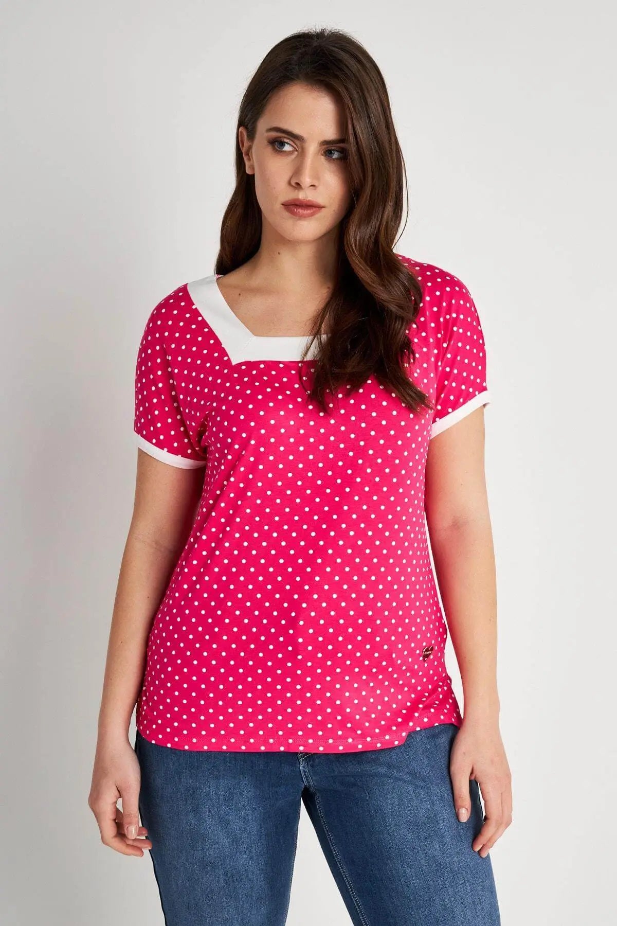 Maglia in fantasia pois GERANIO DORABELLA PIU'