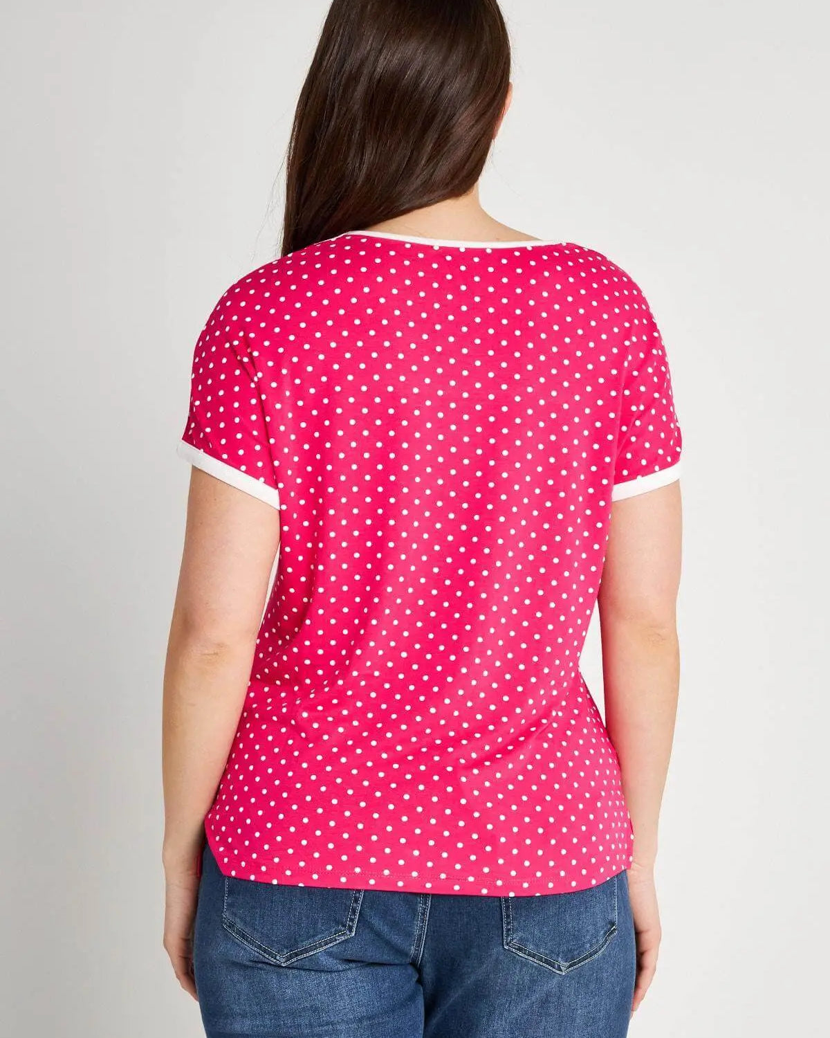 Maglia in fantasia pois GERANIO DORABELLA PIU'