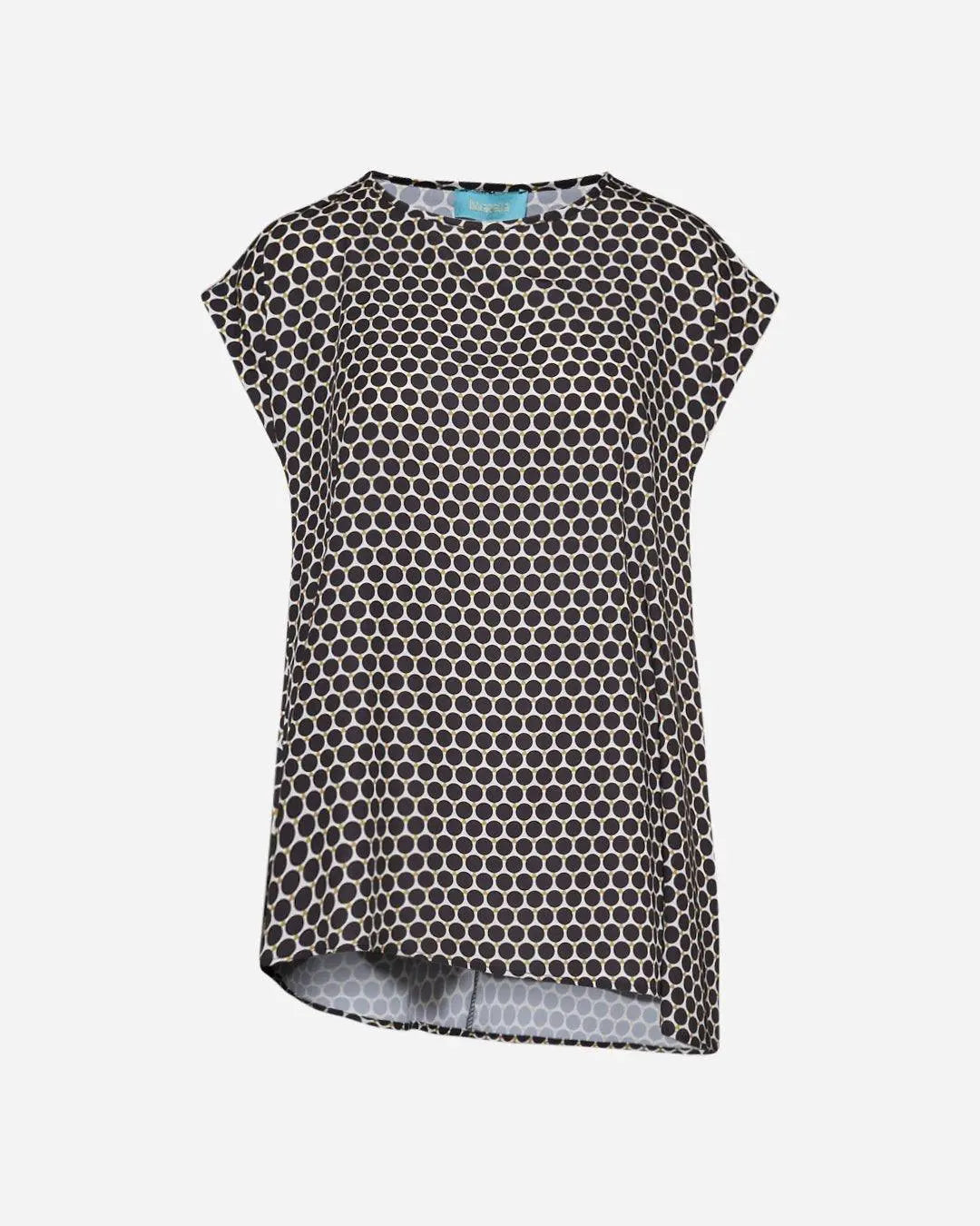 Maglia in fantasia pois NERO-OLIO DORABELLA XXL