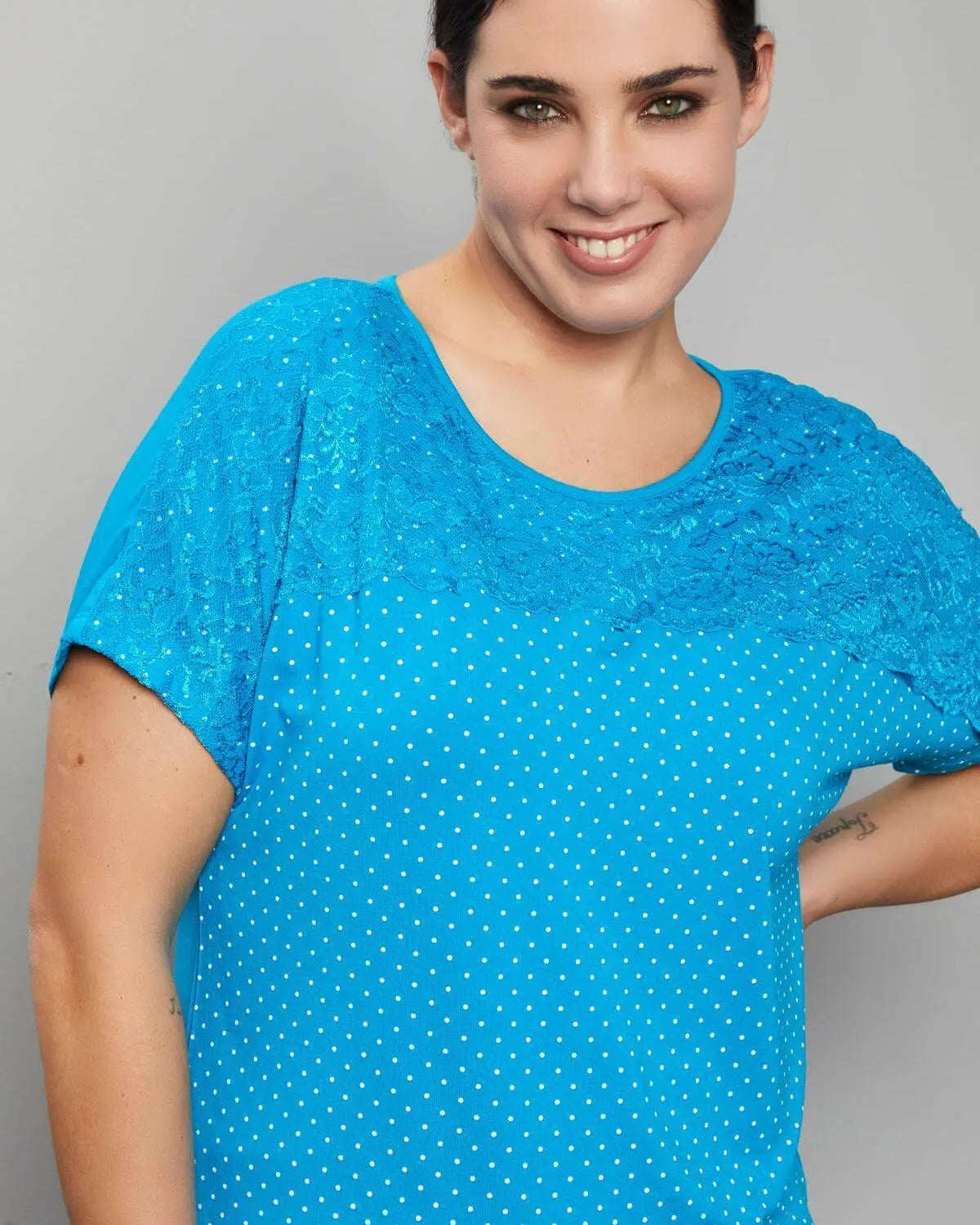 Maglia in fantasia pois OCEANO DORABELLA PIU'