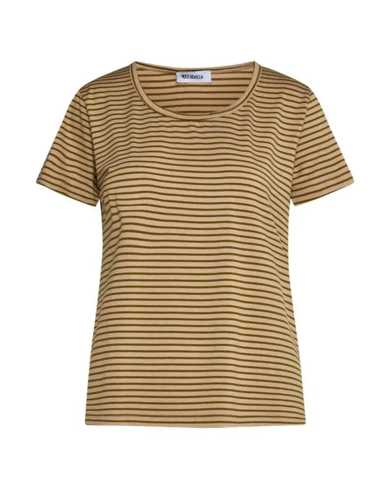 Maglia in fantasia righe BEIGE-PISTACCHIO DORABELLA XXL