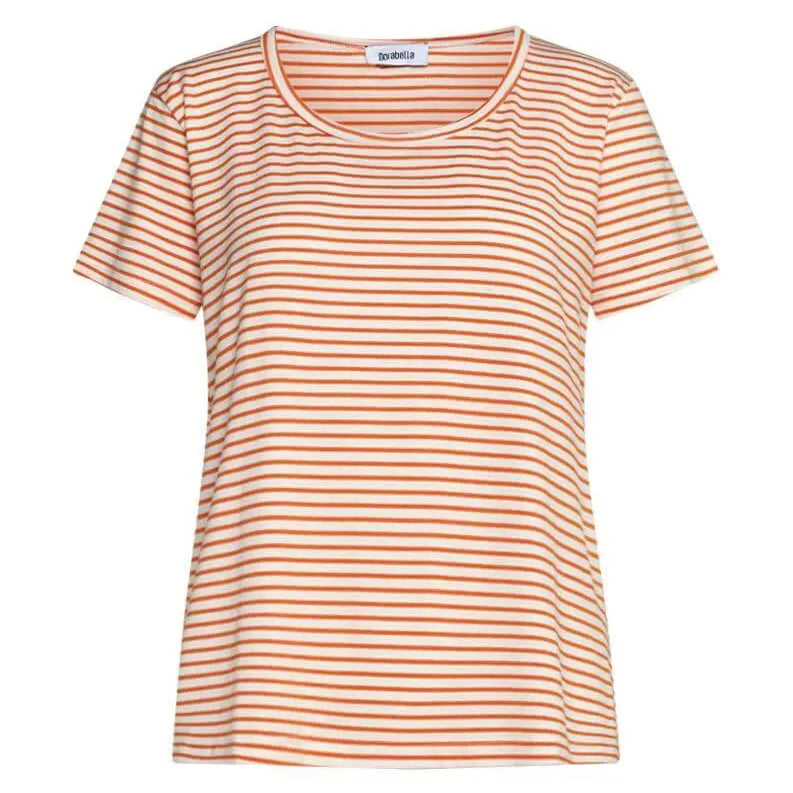 Maglia in fantasia righe LATTE-ARANCIO DORABELLA XXL