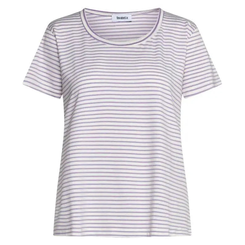 Maglia in fantasia righe LATTE-LILLA DORABELLA XXL