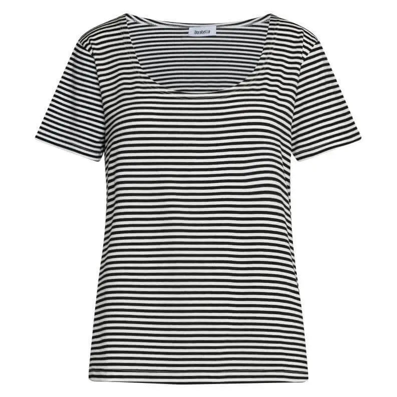 Maglia in fantasia righe NERO DORABELLA XXL