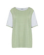 Maglia in fantasia righe PANNA-LIME DORABELLA PIU' 55