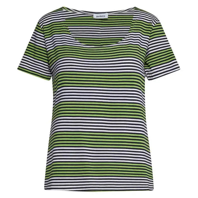 Maglia in fantasia righe PANNA-VERDE DORABELLA XXL