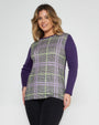 Maglia in fantasia tartan VIOLA DORABELLA XXL
