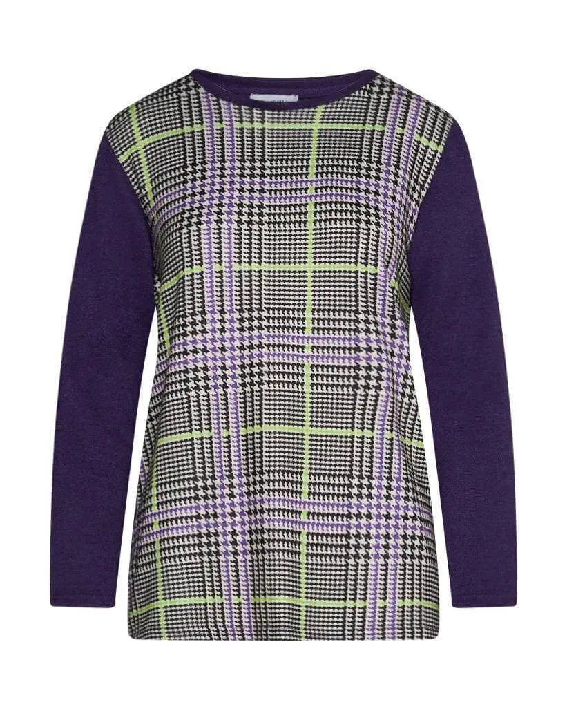 Maglia in fantasia tartan VIOLA DORABELLA