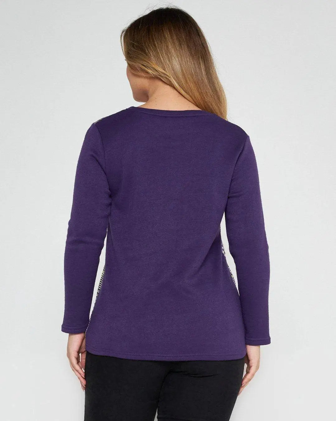 Maglia in fantasia tartan VIOLA DORABELLA