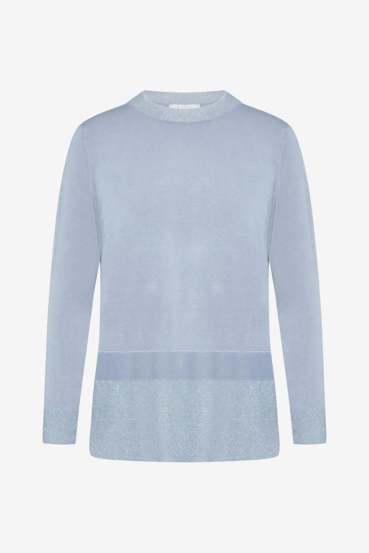 Maglia in lurex AZZURRO IRONICA
