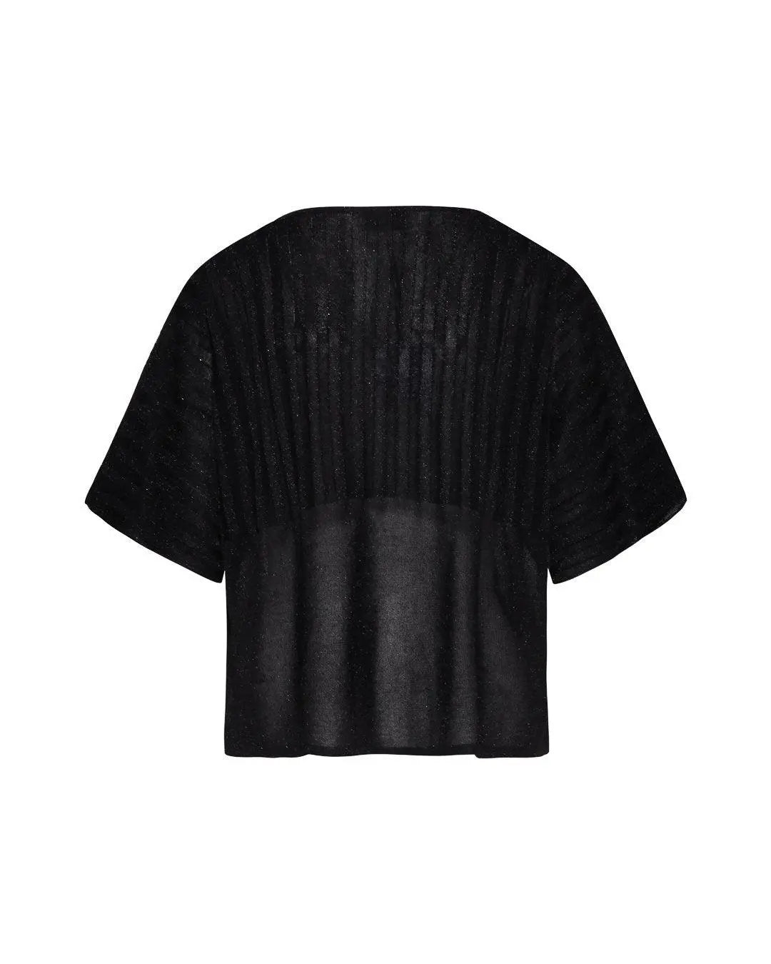 Maglia in lurex NERO IRONICA