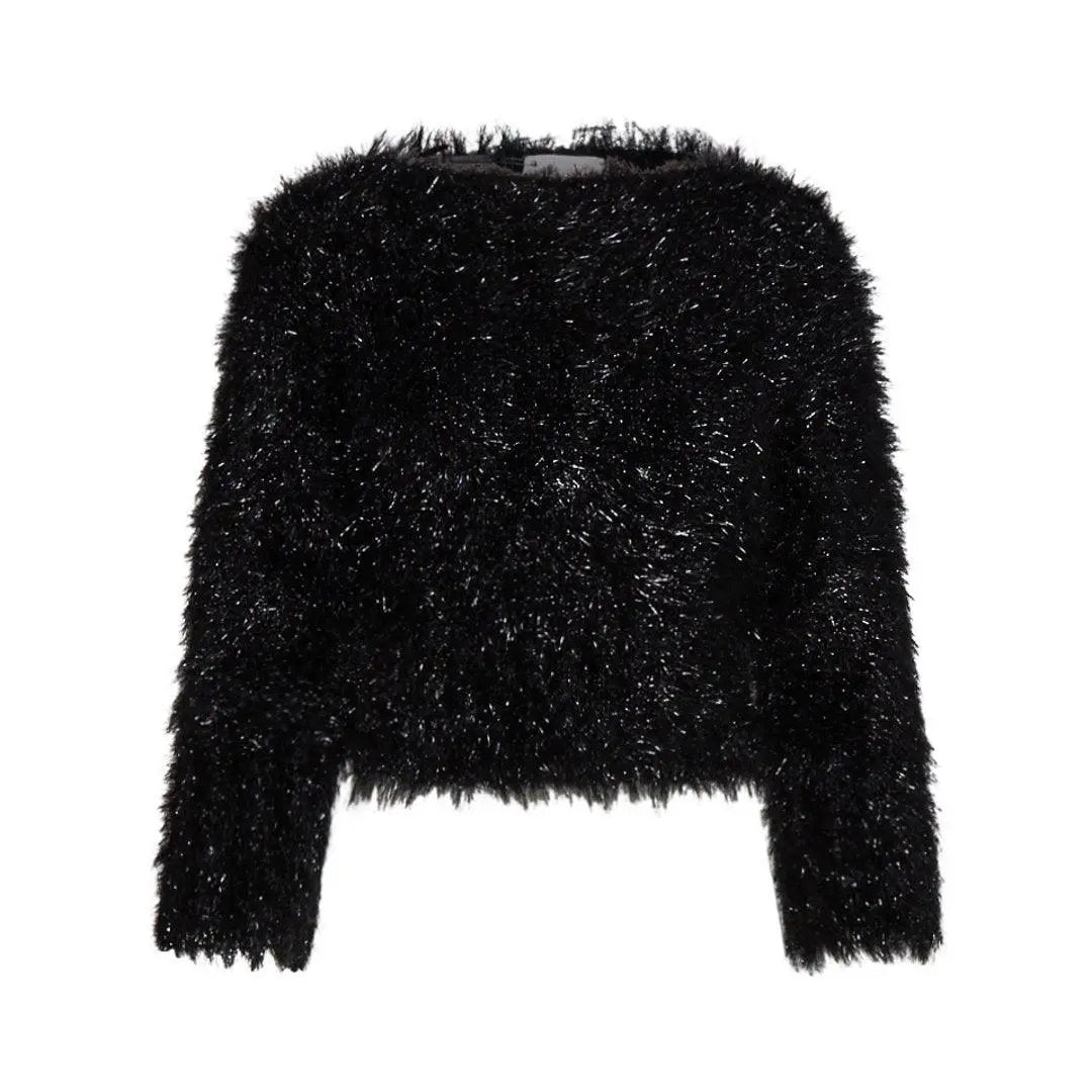 Maglia in pelliccia NERO IRONICA 3