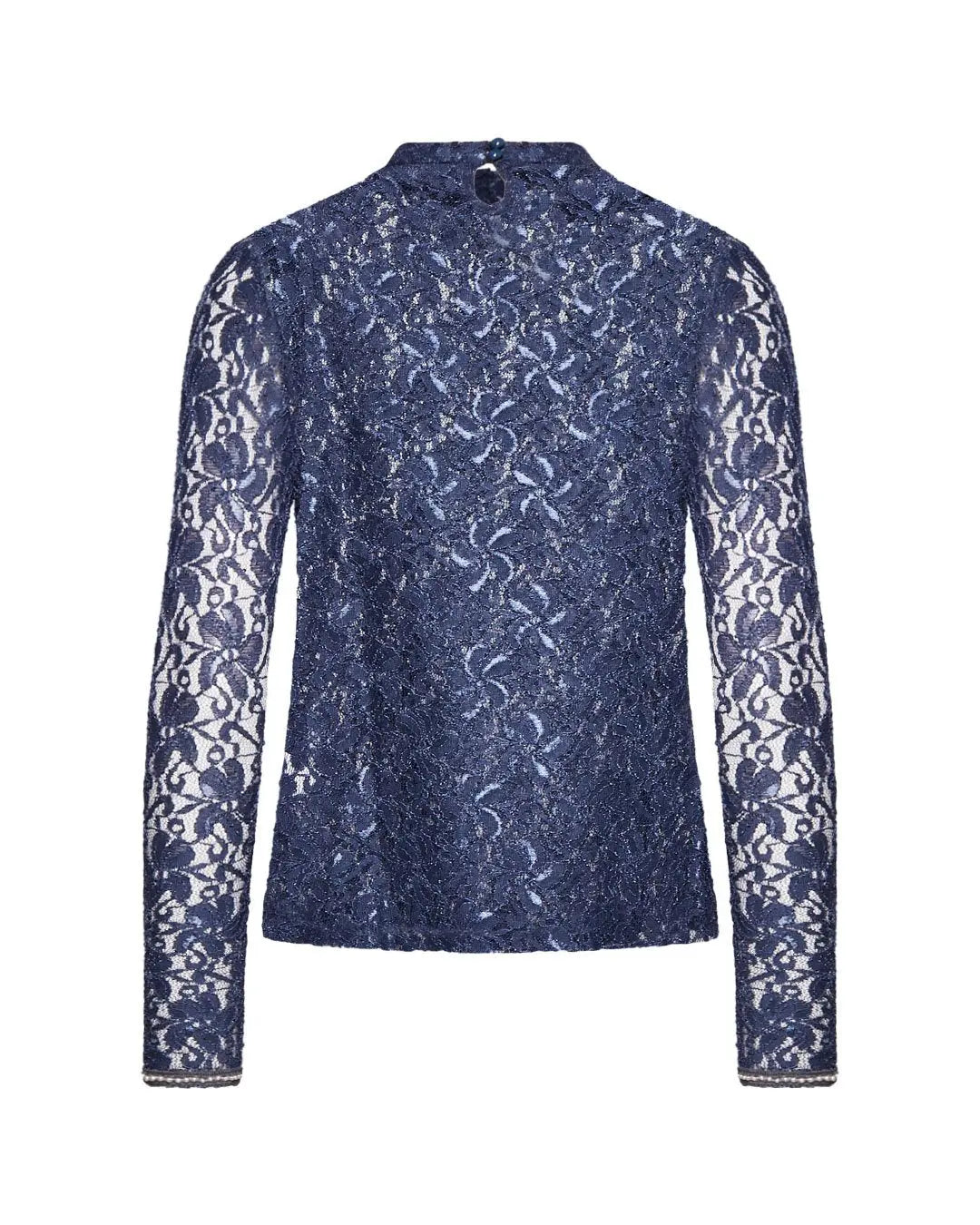 Maglia in pizzo BLU IRONICA