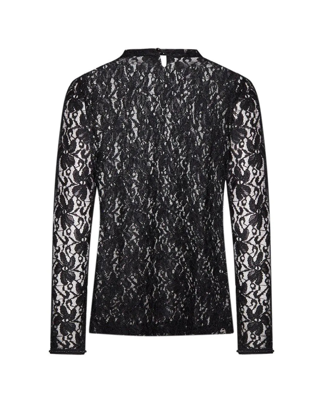 Maglia in pizzo NERO IRONICA