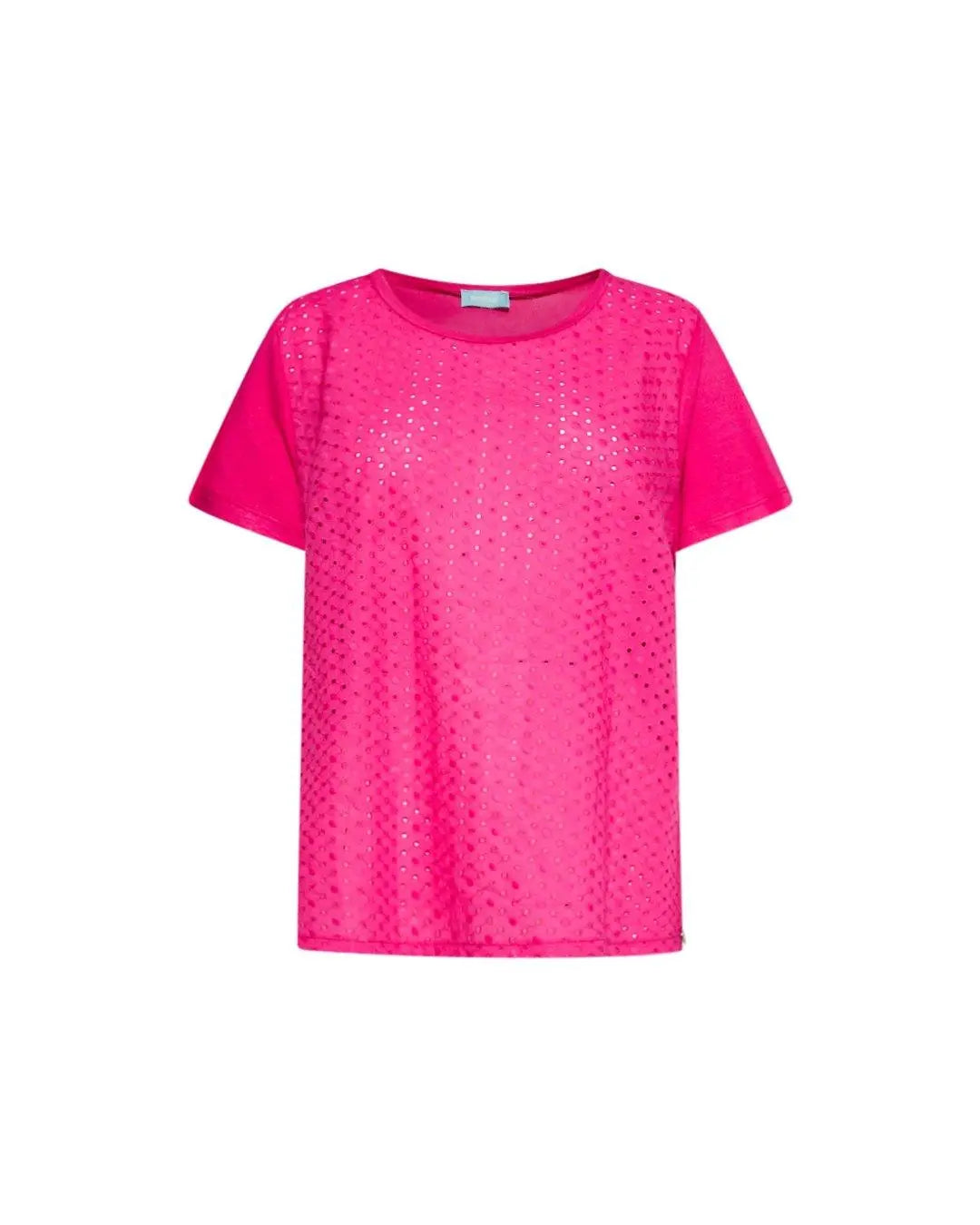 Maglia in pizzo San Gallo FUXIA DORABELLA XXL