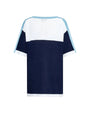 Maglia in viscosa BIANCO-BLUE NAVY DORABELLA CURVY