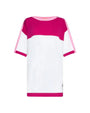 Maglia in viscosa FUXIA-BIANCO DORABELLA CURVY XL