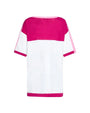 Maglia in viscosa FUXIA-BIANCO DORABELLA CURVY
