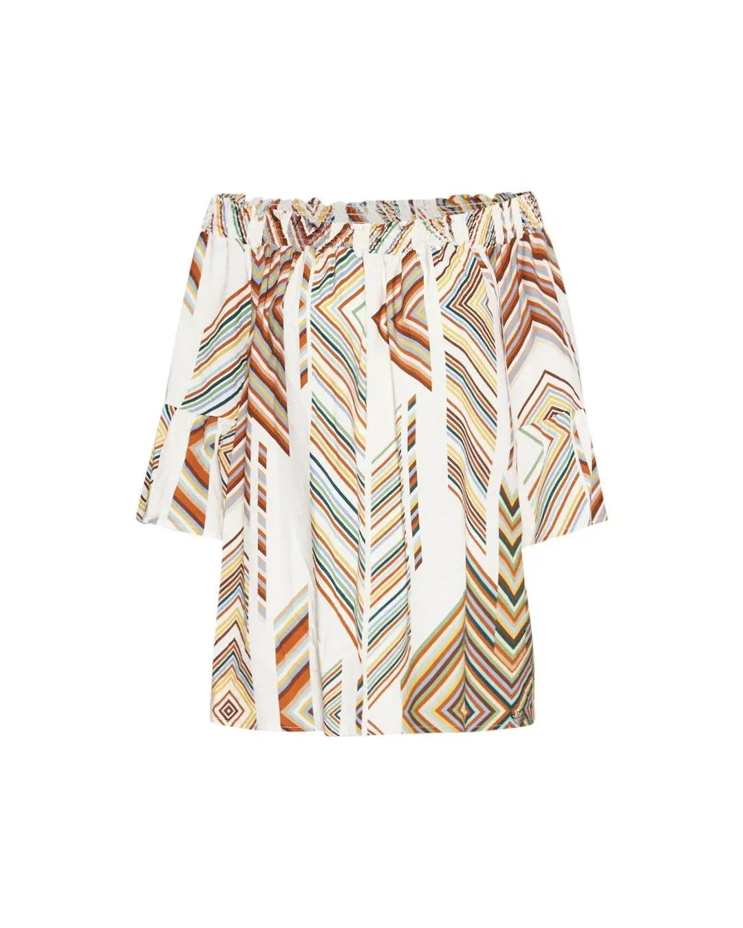 Maglia in viscosa con collo shiffer NATURALE DORABELLA XXL