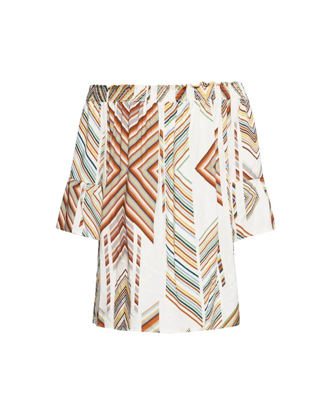 Maglia in viscosa con collo shiffer NATURALE DORABELLA