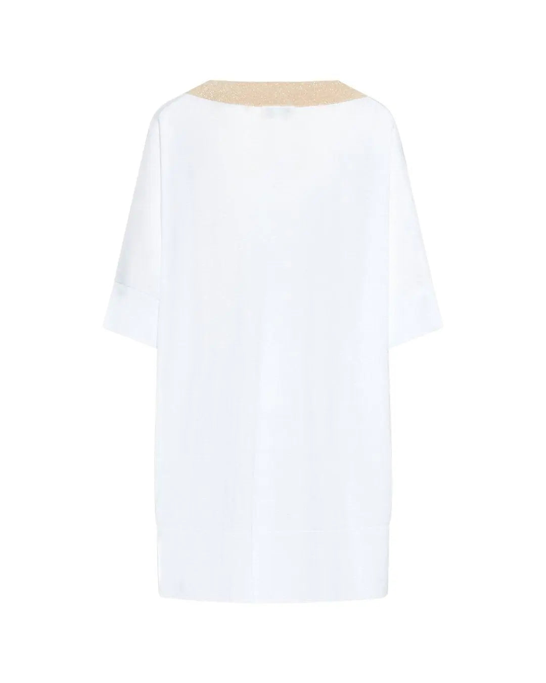 Maglia in viscosa con scollo V BIANCO DORABELLA CURVY