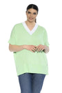 Maglia in viscosa con scollo V MENTA DORABELLA CURVY