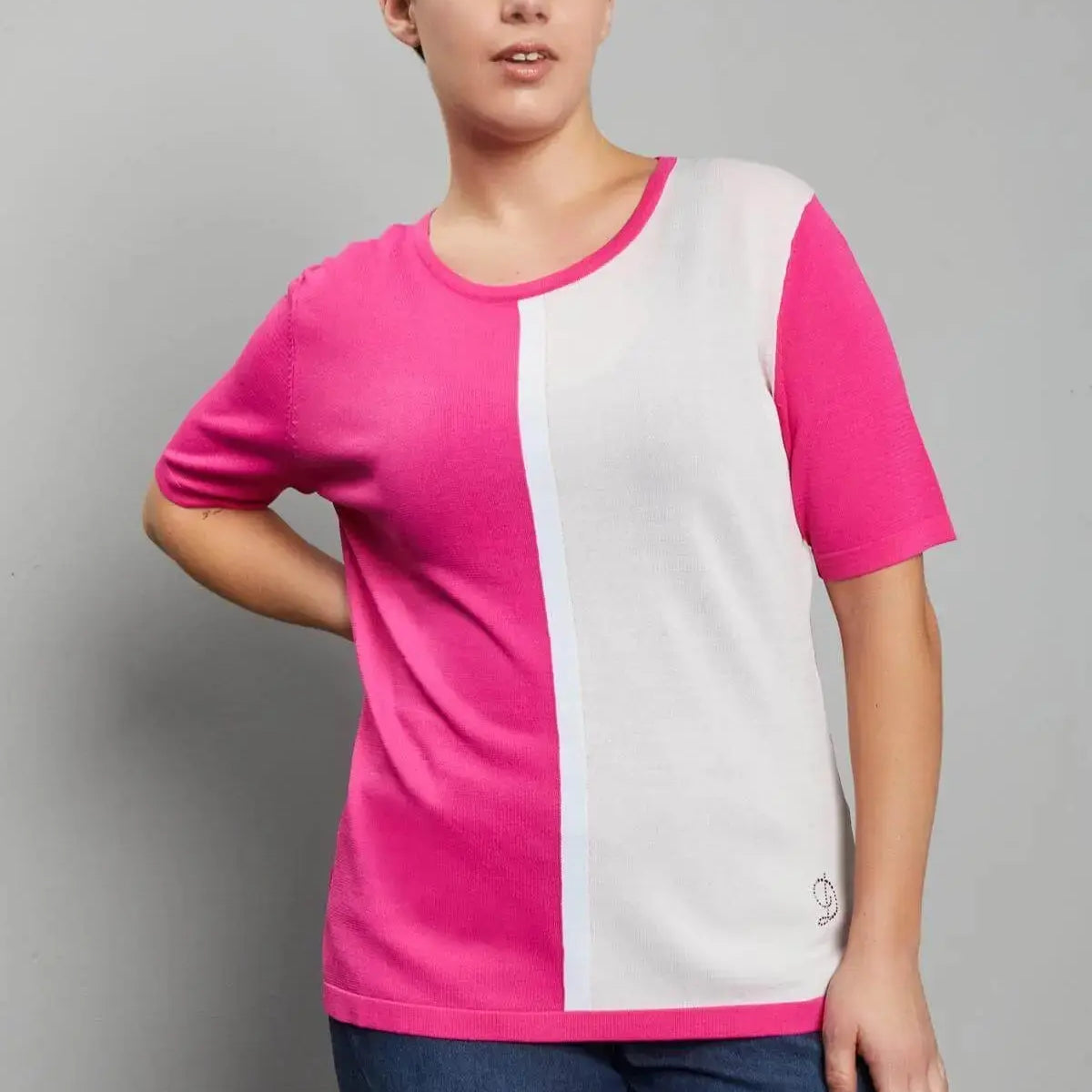 Maglia intarsio GERANIO DORABELLA PIU' XL