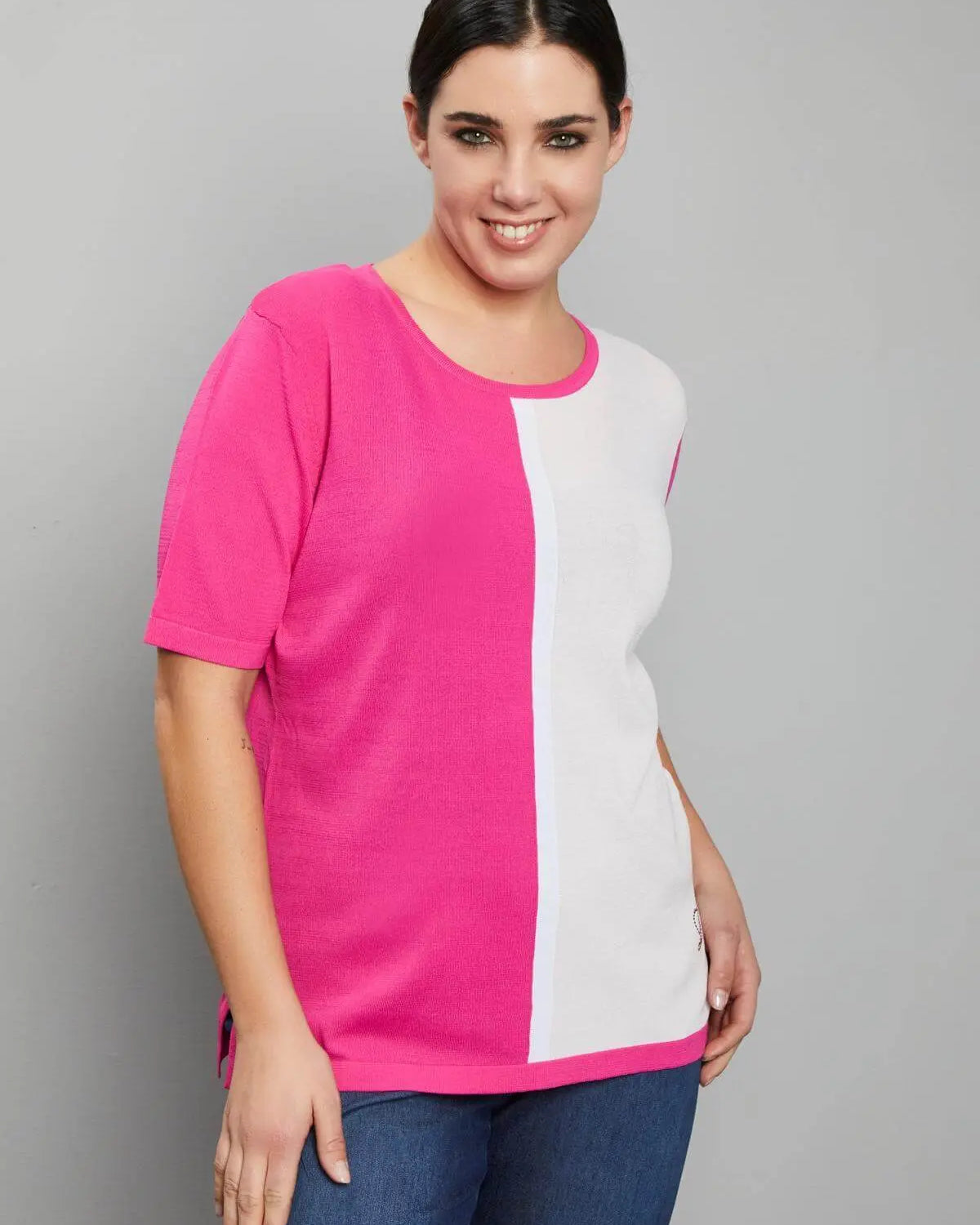 Maglia intarsio GERANIO DORABELLA PIU'