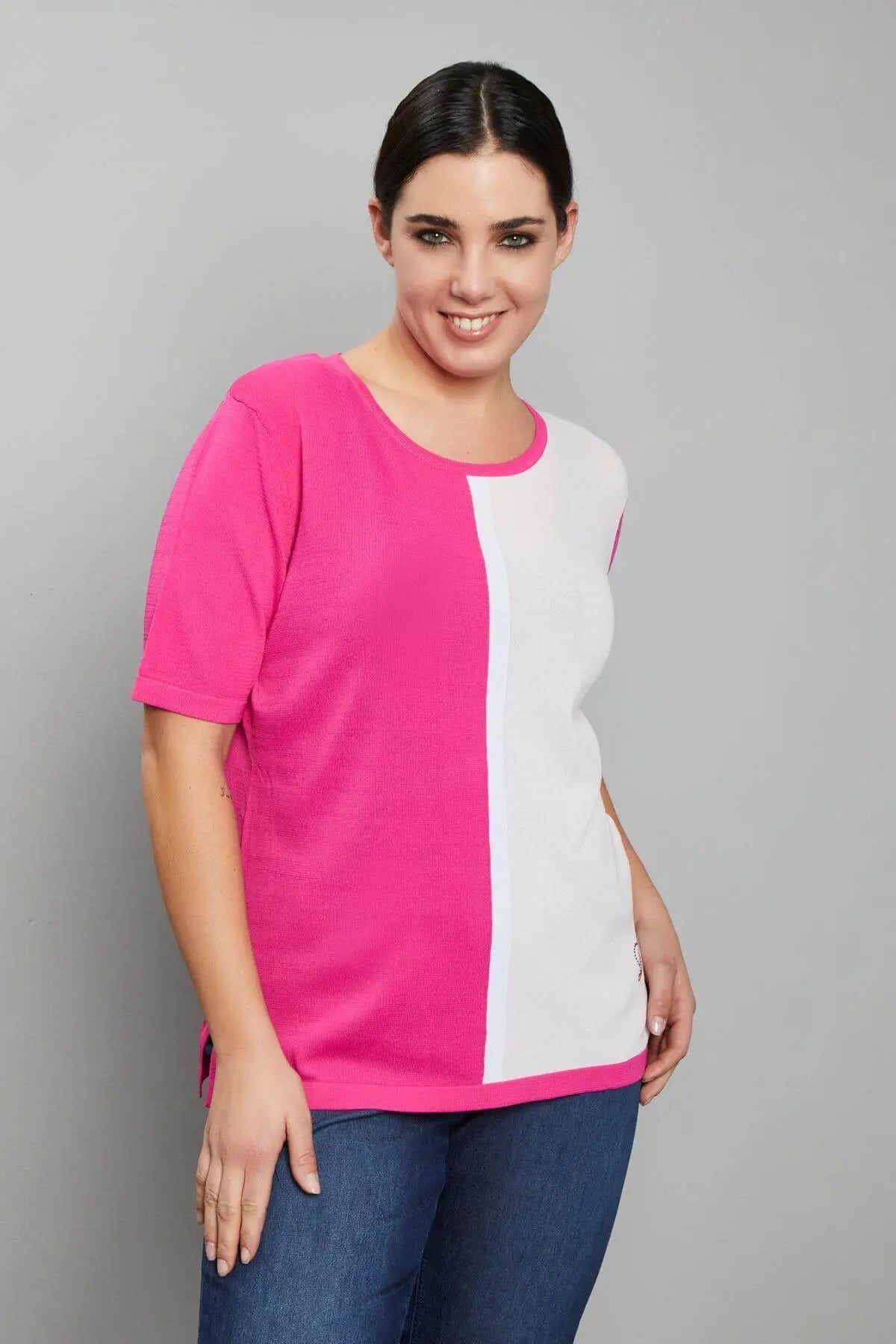 Maglia intarsio GERANIO DORABELLA PIU'
