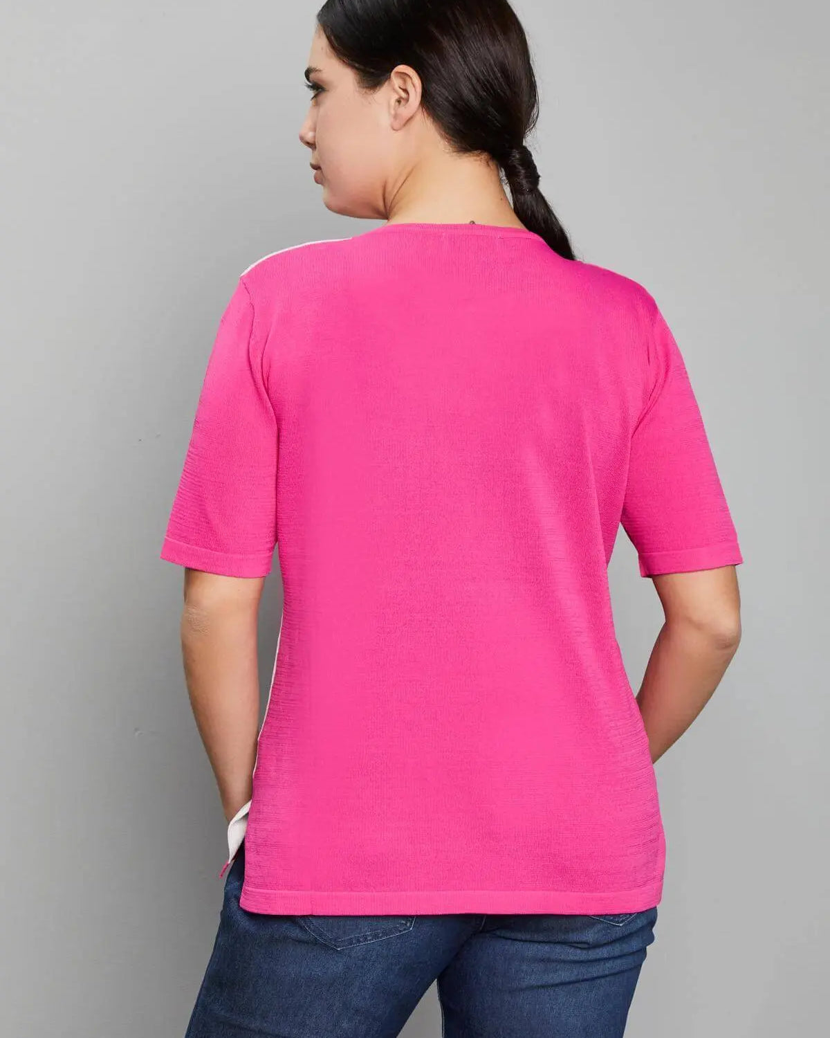 Maglia intarsio GERANIO DORABELLA PIU'