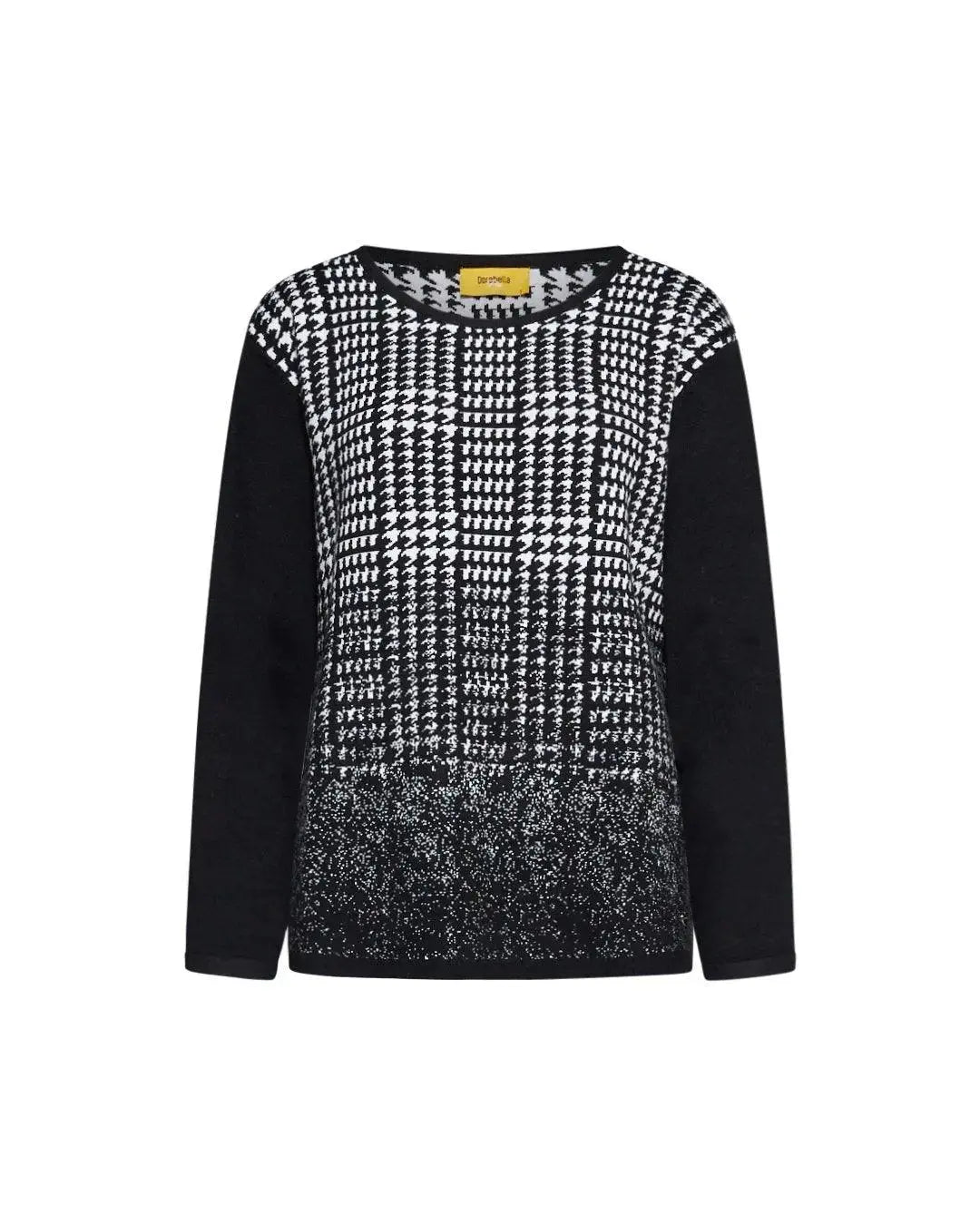 Maglia jacquard BLACK DORABELLA PIU'