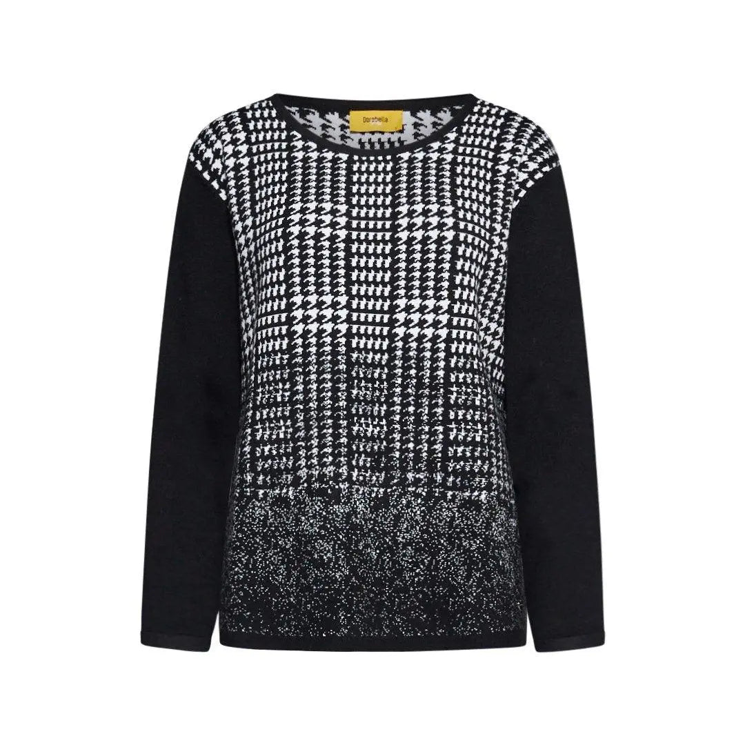 Maglia jacquard BLACK DORABELLA PIU'