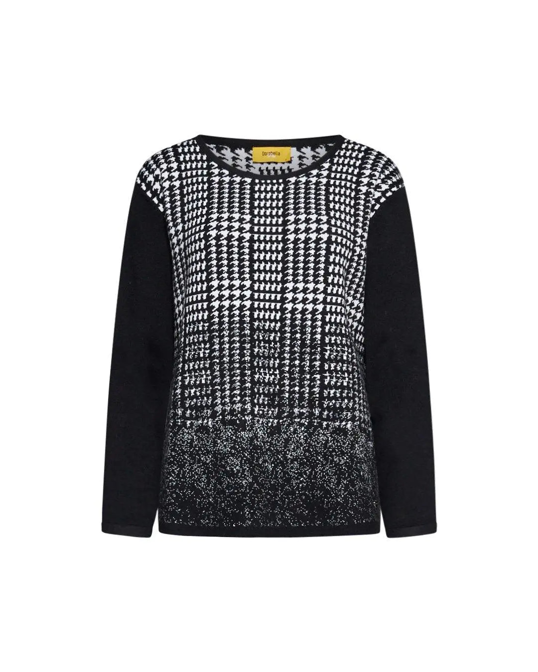 Maglia jacquard BLACK DORABELLA PIU'