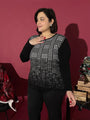 Maglia jacquard BLACK DORABELLA PIU'