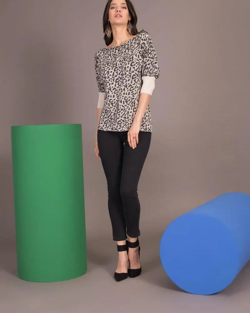 Maglia jacquard PANNA IRONICA