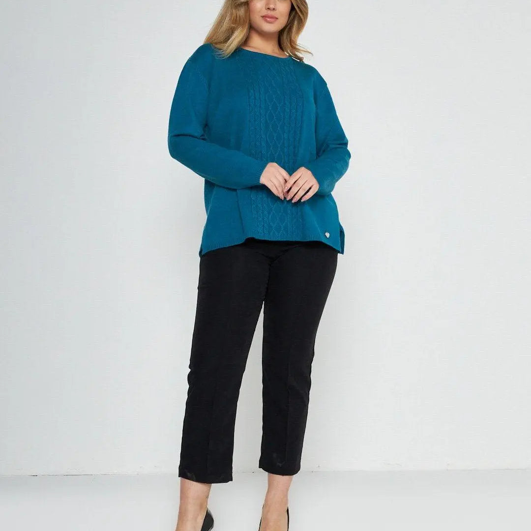 Maglia jacquard PAVONE DORABELLA PIU' XXL