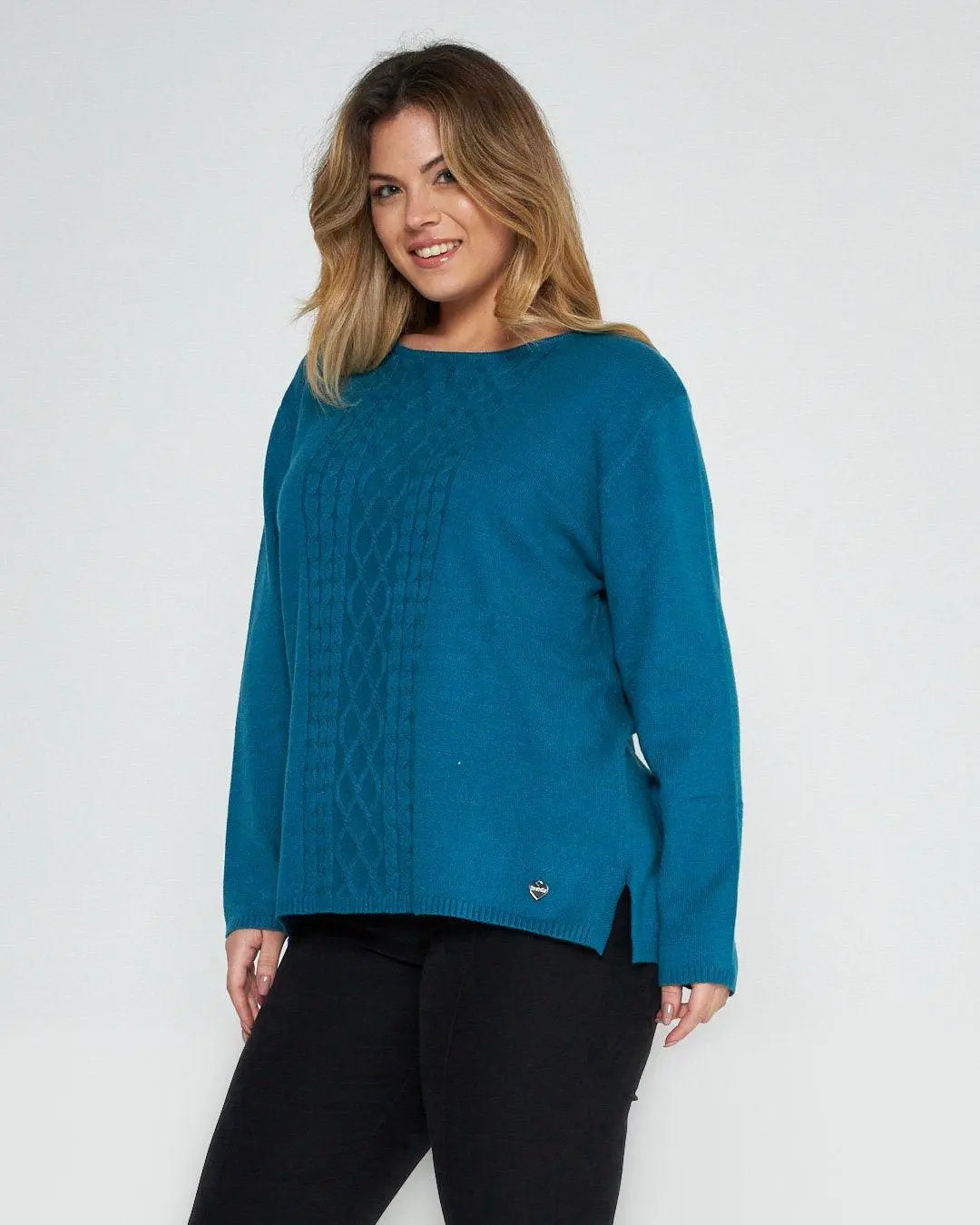 Maglia jacquard PAVONE DORABELLA PIU'