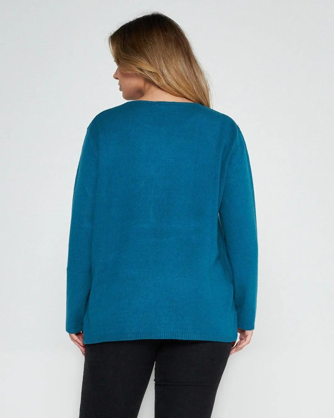 Maglia jacquard PAVONE DORABELLA PIU'